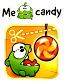 Tatouages temporaires jeu appli cut the rope