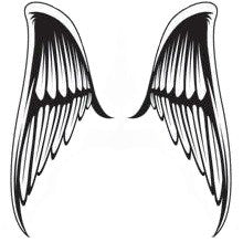 Tatouage temporaire ailes d'ange