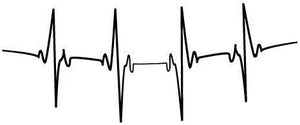 Tatouage temporaire pulsation coeur qui bat