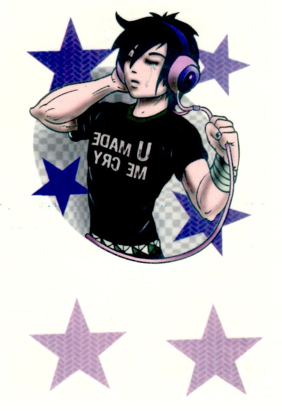 Tatouage éphémère chanteur manga