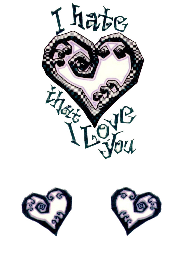 Tatouage Coeur ambivalent tattoo 10cm