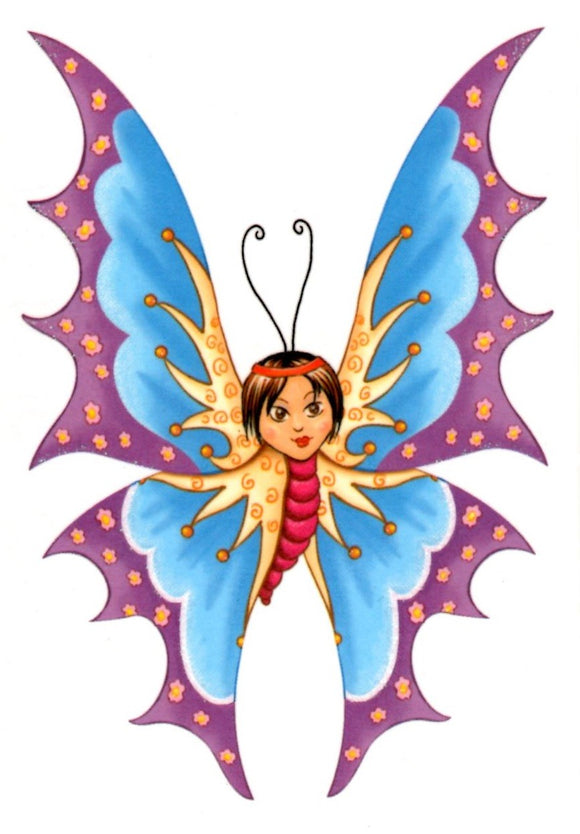 Caterpillar temporary tattoo 11cm