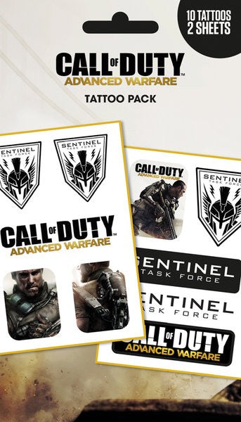 Pack de tatouages éphémères Call of Duty tattoo