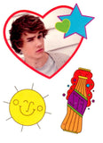 Pochette de tatouages One Direction tattoos 9cm