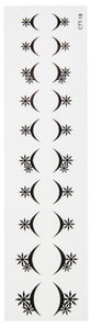Tatouages éphémères pour cuticules étoiles 11cm