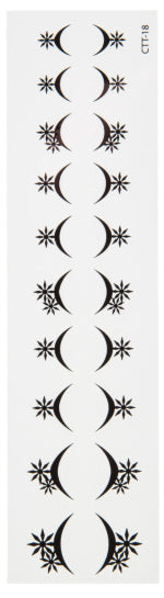 Star ephemeral tattoos for cuticles 11cm