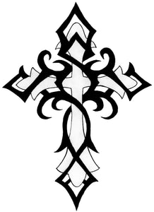 Tatouage éphémère croix tribale