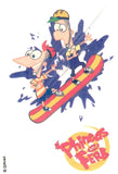 Pochette de tatouages Phineas et Ferb 10cm
