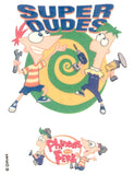 Pochette de tatouages Phineas et Ferb 10cm
