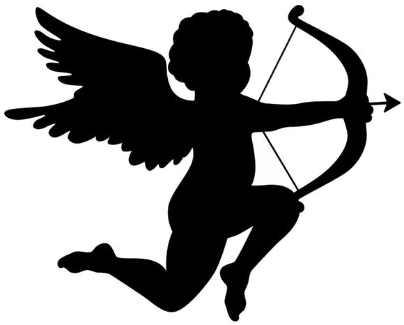pochoir à peindre de l'ange Cupidon avec un arc et uneflèche