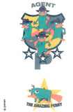 Pochette de tatouages Phineas et Ferb 10cm