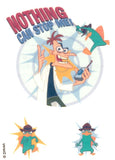 Pochette de tatouages Phineas et Ferb 10cm