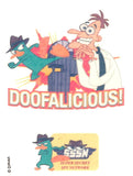 Pochette de tatouages Phineas et Ferb 10cm