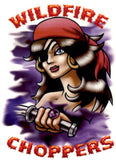 Pack of 10 Wild Fire Choppers temporary tattoos