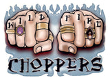 Pack of 10 Wild Fire Choppers temporary tattoos