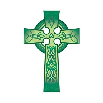 Tatouage croix celtique verte