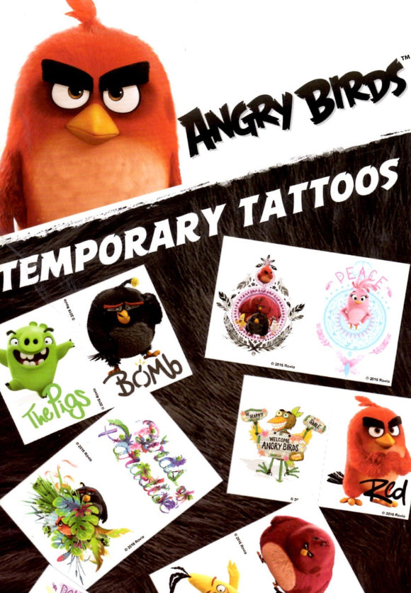 Tatouages éphémères Angry Birds