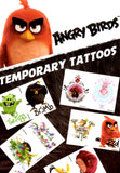 Tatouages éphémères Angry Birds