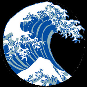 Tatouage temporaire vague estampe chinoise