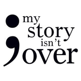 Tatouage temporaire citation My story isn't over 5cm