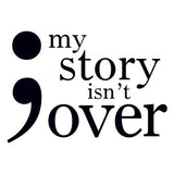 My story isn't over message temporary tattoo 5cm