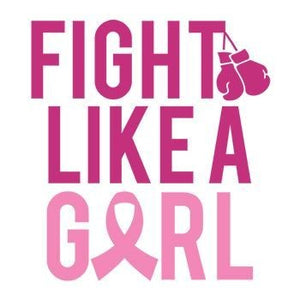 Tatouage cancer du sein "Fight like a girl" tattoo 5cm