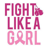 Tatouage cancer du sein "Fight like a girl" tattoo 5cm
