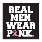 "Real men wear pink" temporary tattoo 6cm