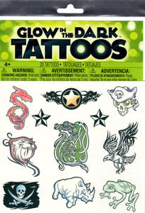 Pochette de tatoos phosphorescents tribals