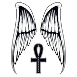 Very big wings temporary tattoo 23cm