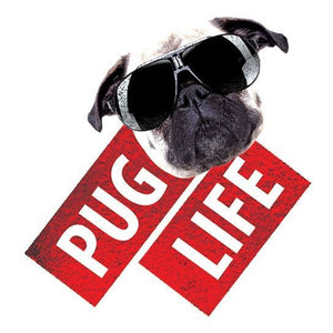 Tatouage carlin pug life