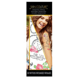 Pochette de tatouages temporaires floraux