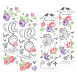 tatouages temporaires fleuris