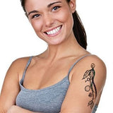 Grande planche de tatouages plumes tribales tattoo 18cm