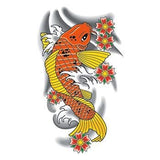 Tatouage temporaire carpe koi