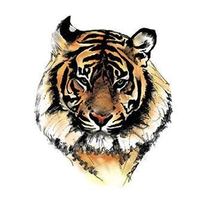 Peaceful tiger temporary tattoo 5cm