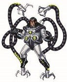 Spiderman doctor octopuss temporary tattoo 10cm