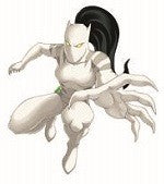 White tiger Spiderman temporary tattoo 10cm