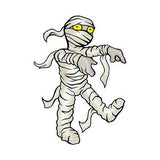 White mummy Halloween temporary tattoo 5cm