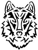 Tatouage semi permanent loup stylisé 10cm