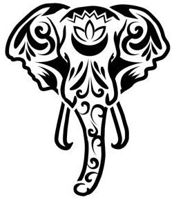 Tatouage inkbox jagua semi permanent éléphant