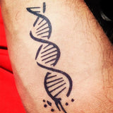 Tatouage semi permanent motif ADN 10cm