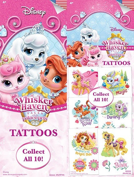 Palace Pets temporary tattoo pack 9cm