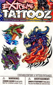 Dragons temporary extreme tattooz pack
