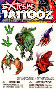 Dinosaure temporary extreme tattooz pack