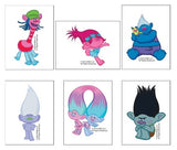 Pack de 6 tatouages temporaires Trollz 5cm