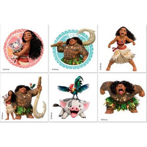 6 tatouages temporaires vaiana