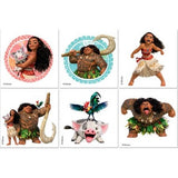 6 tatouages temporaires vaiana