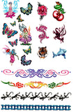 25 tatouages temporaires en pochette