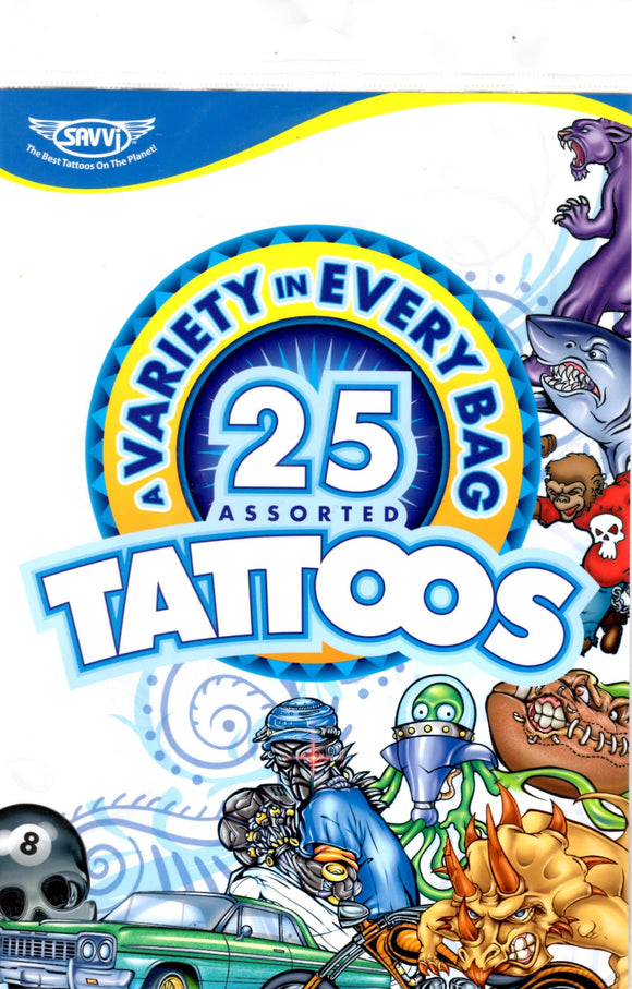 Pochette de 25 tattoos